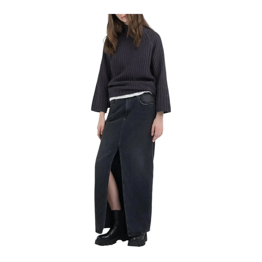 Replay Zwarte Rok w9922.000.739783 Gray Dames