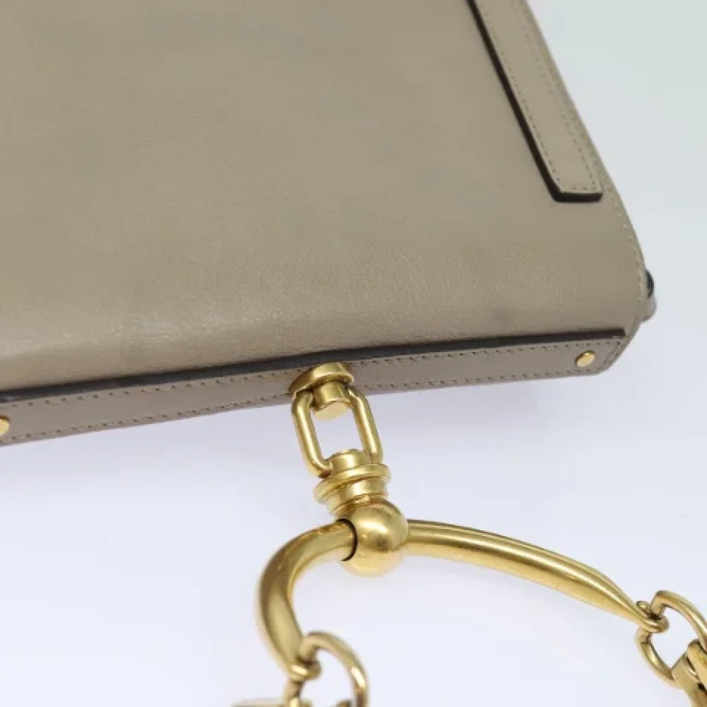 Chloé Pre-owned Leather handbags Beige Dames