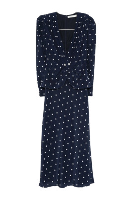 navy-polka-dot-v-neck-midi-dress