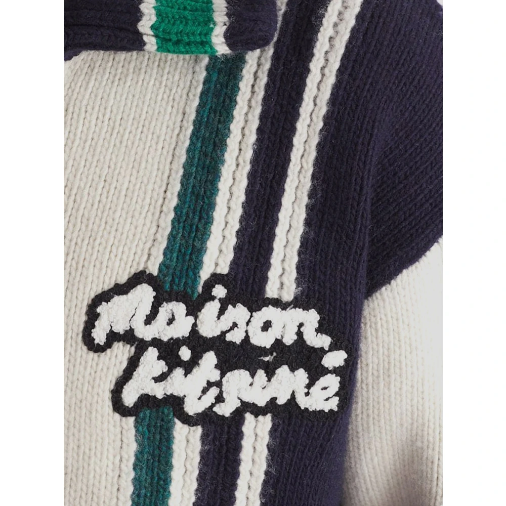 Maison Kitsuné Wollen jas Multicolor Heren