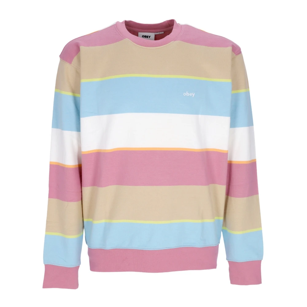 Obey Vintage Gestreepte Sweater Multicolor Heren