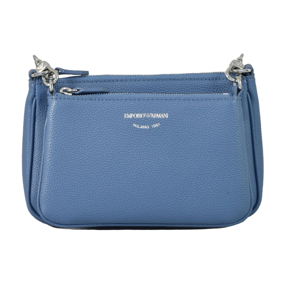 Emporio Armani Stilig PU-väska Blue, Dam