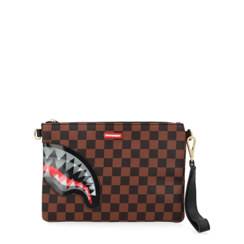 Sprayground Lenticular Chomp Cross Rugzak Brown Heren