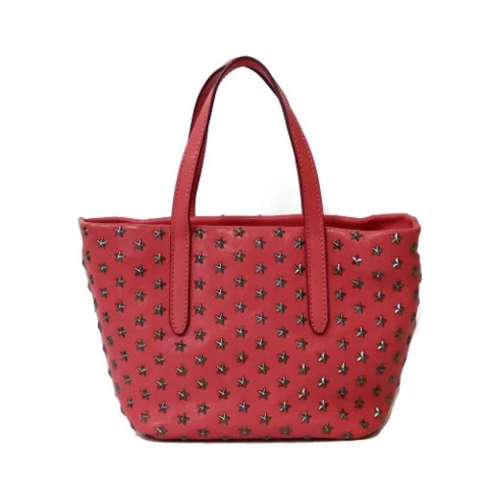 Jimmy Choo Pre-owned Fabric shoulder-bags Red Dames