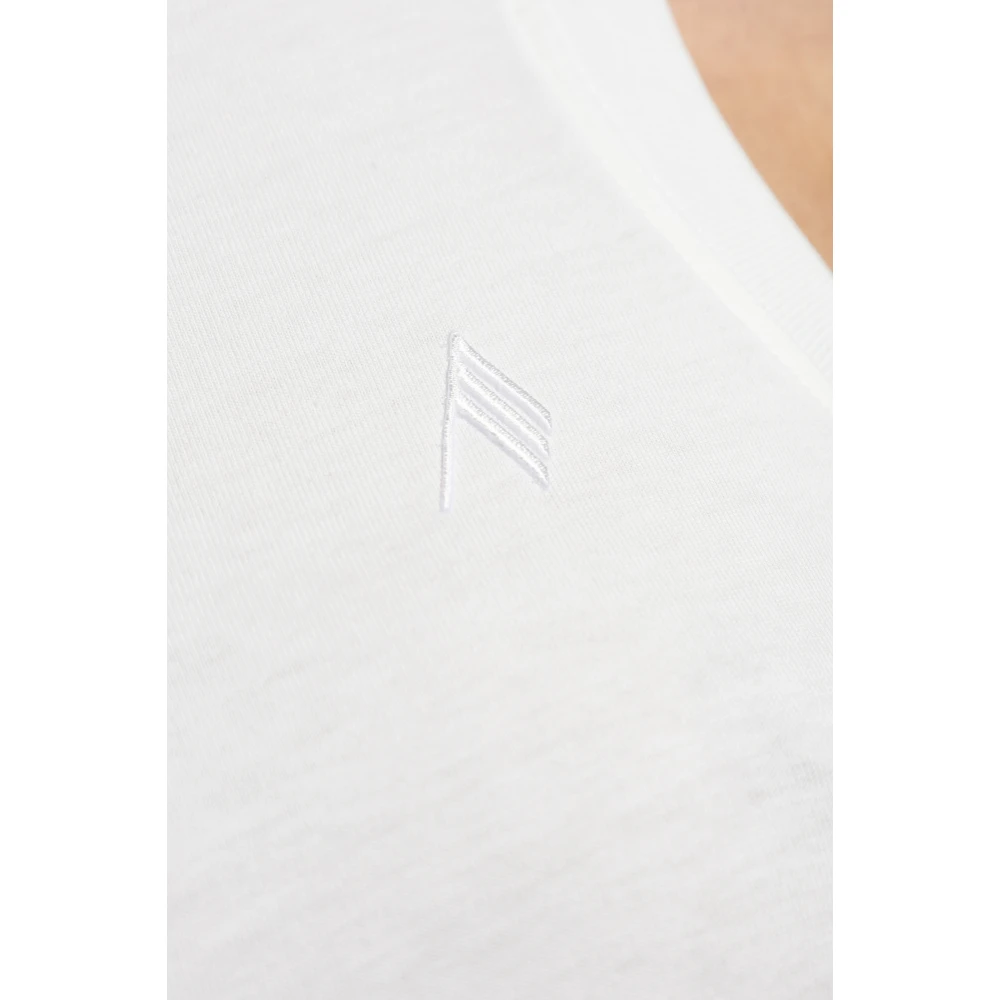 The Attico Top met logo White Dames
