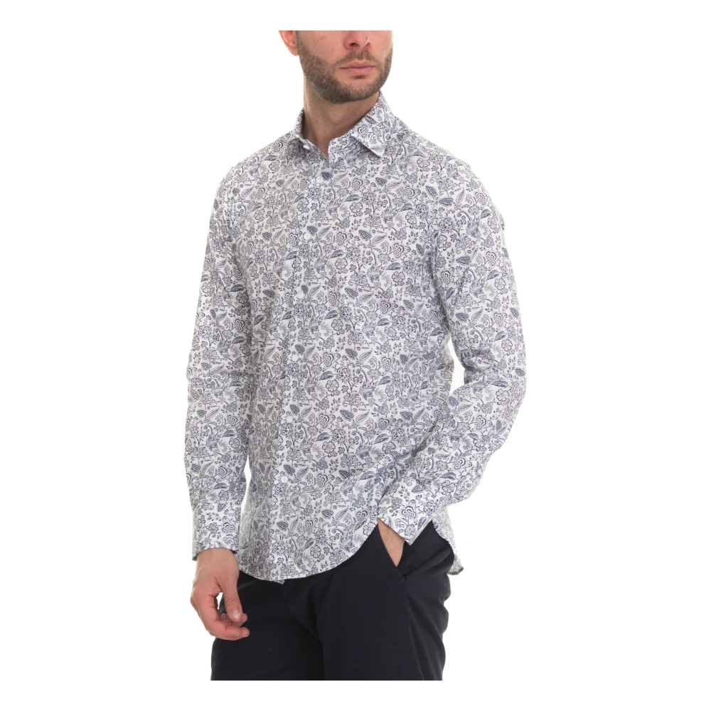 Càrrel Bloemenfantasie Jurk Hals Shirt Multicolor Heren