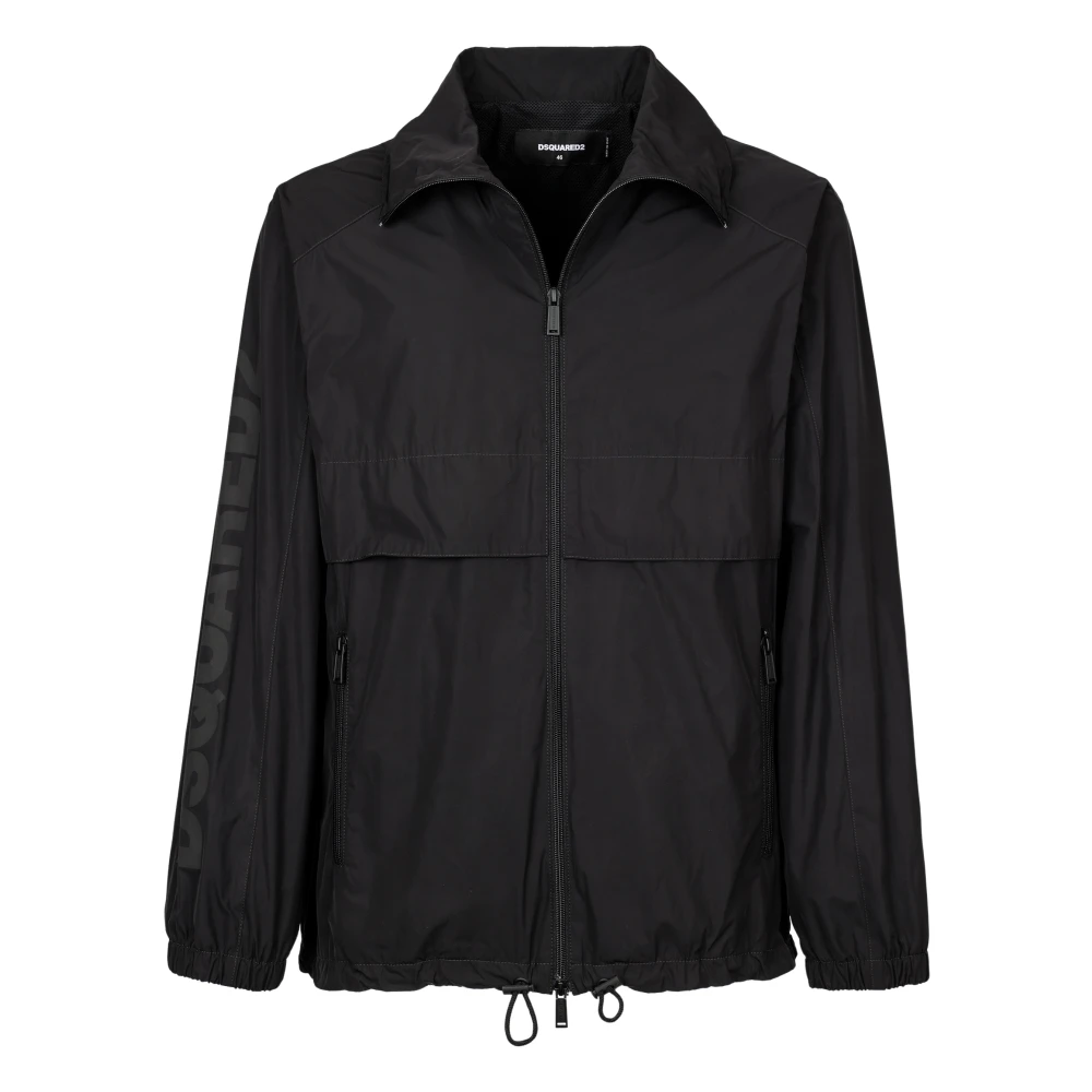 Dsquared2 Black Light Jackets, Male, M, Light Jacket