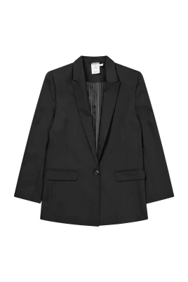 Klassisk Svart Blazer Sussima Stil