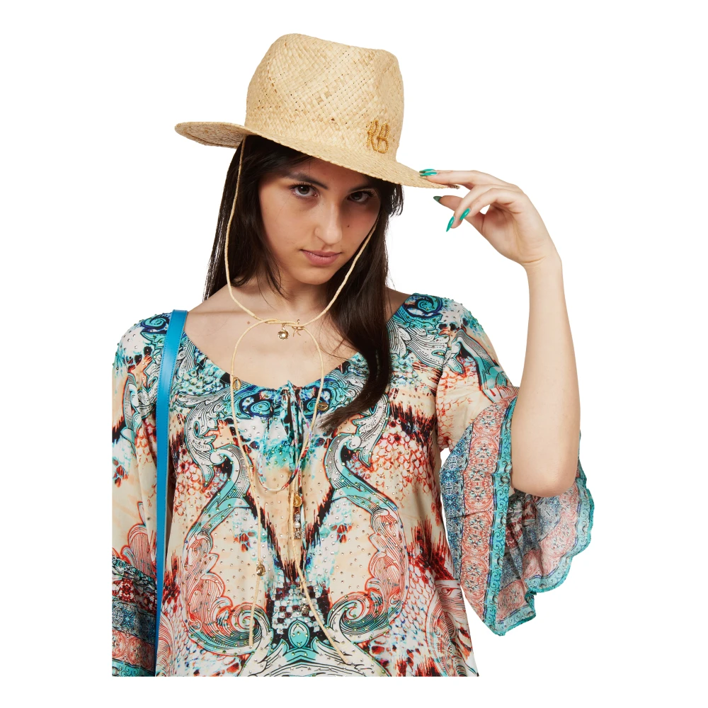 Ruslan Baginskiy Beige Cut-Out Brim Hat Beige Dames
