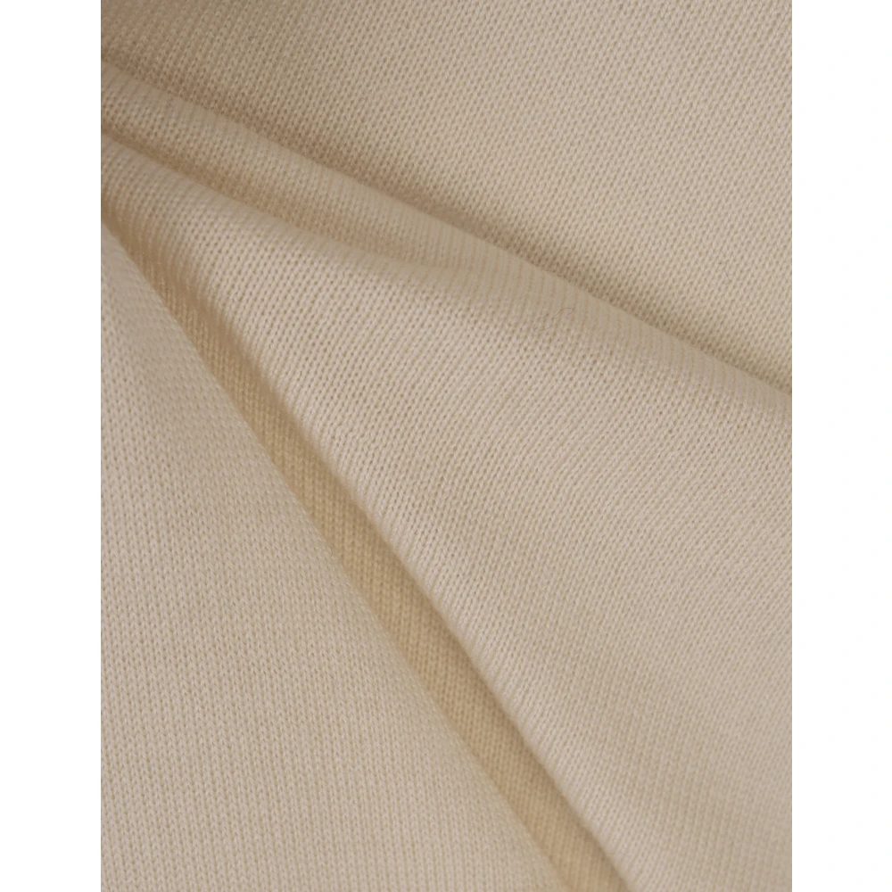 Hugo Boss Luxe Witte Sweater Straight Fit White Heren