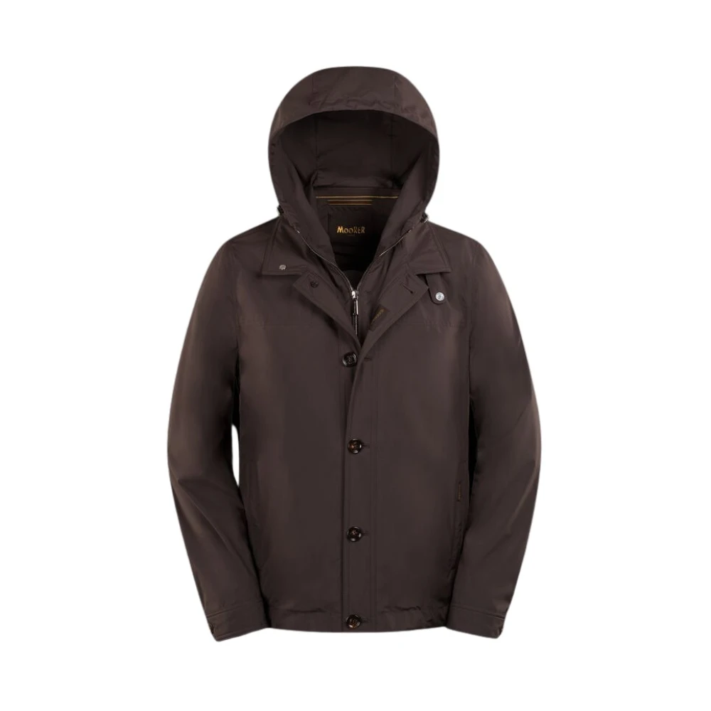 Moorer Men's Brown Light Jackets, 2XL, Acqua Lightweight Jacket