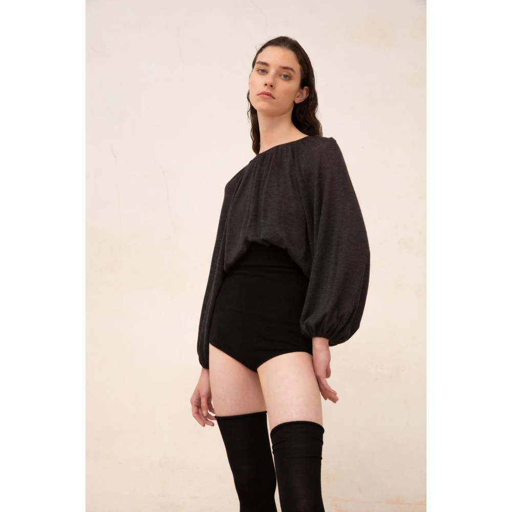 Cortana Hoge Taille Cashmere Culotte Black Dames