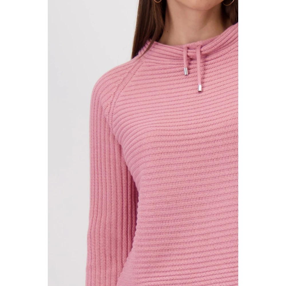 monari Stijlvolle Pullover Sweater Pink Dames