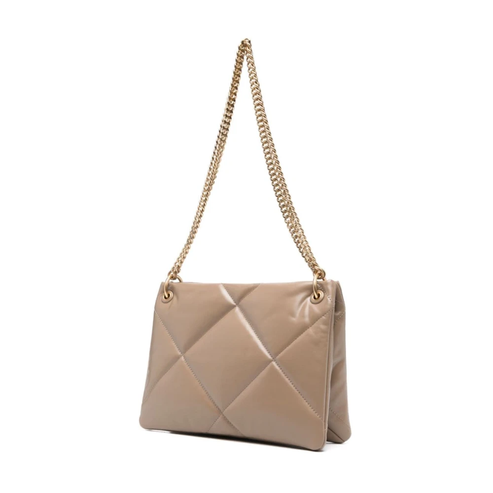 TORY BURCH Diamantquilted Nappa Leren Schoudertas Pink Dames