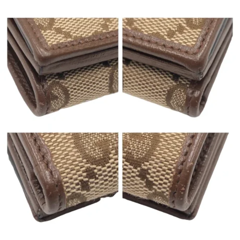 Gucci Vintage Pre-owned Canvas wallets Brown Dames