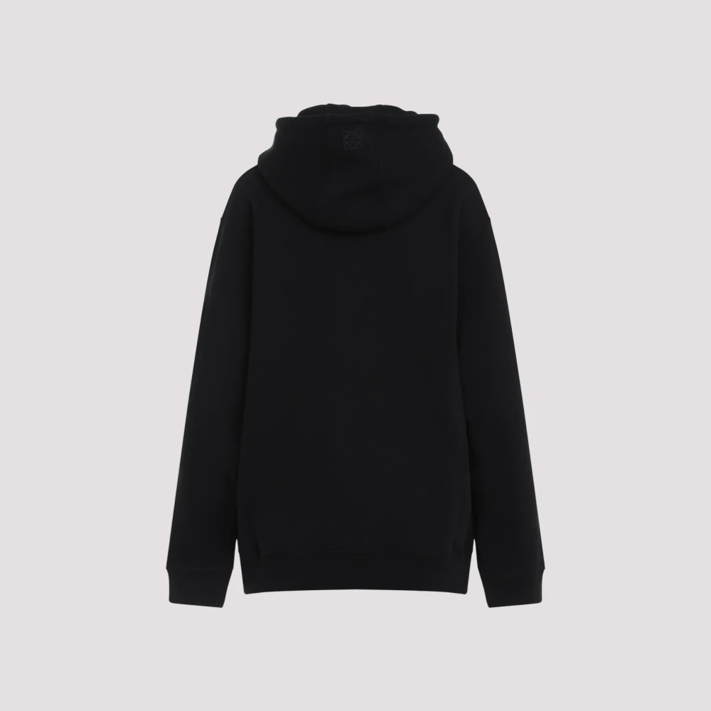 Loewe Zwarte Loose Fit Hoodie Black Dames