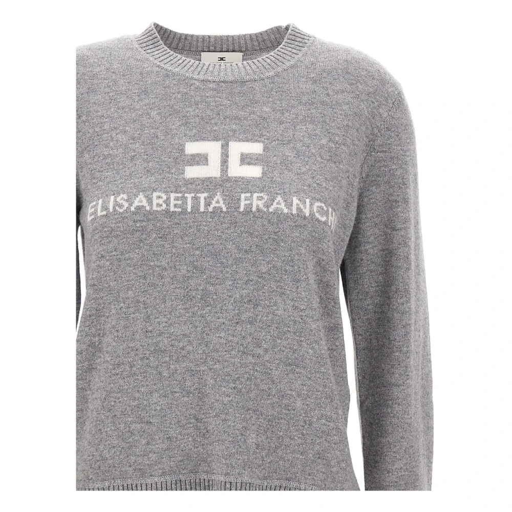 Elisabetta Franchi Grijze Sweaters voor Vrouwen Gray Dames