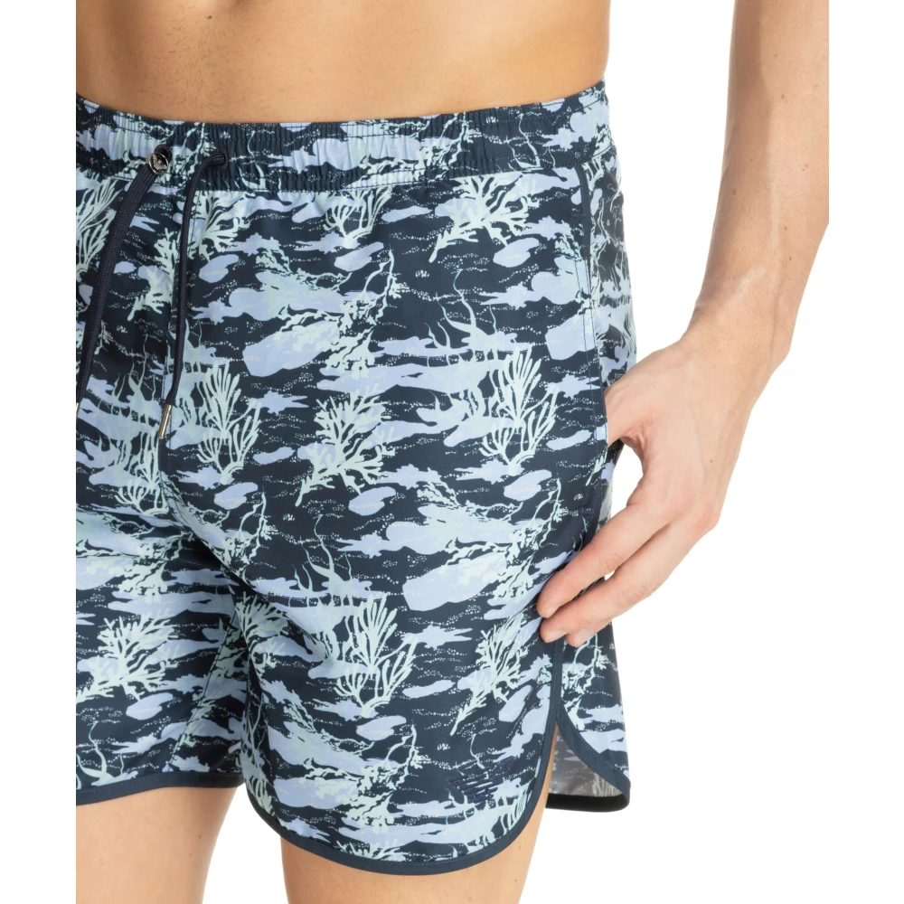 Emporio Armani Abstract Multicolor Zwemshorts Multicolor Heren