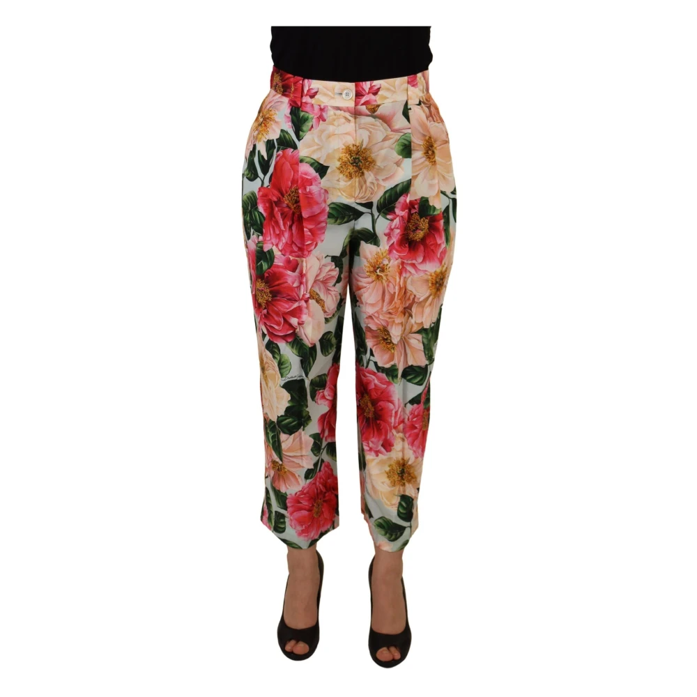 Dolce & Gabbana Donna Multicolor - Cropped Pantaloni - Trousers - E - S