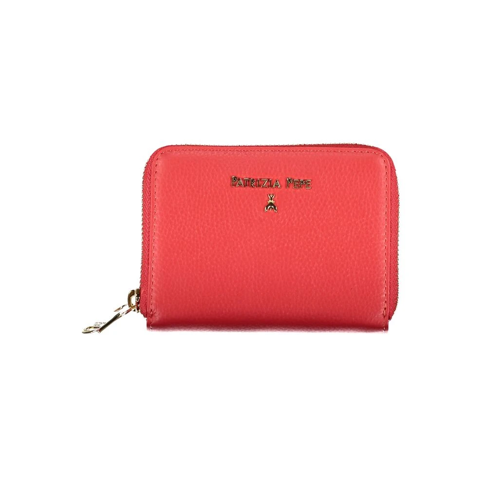 PATRIZIA PEPE Elegante roze portemonnee met twee vakken Red Dames