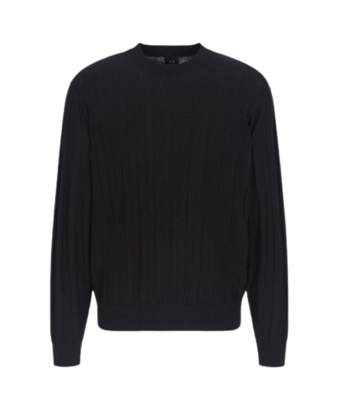 pull-en-laine-col-rond-bleu