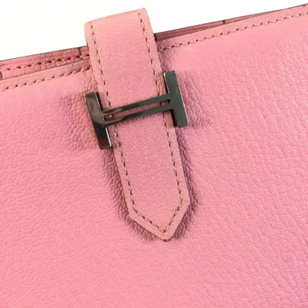 Hermès Vintage Pre-owned Leather wallets Pink Dames