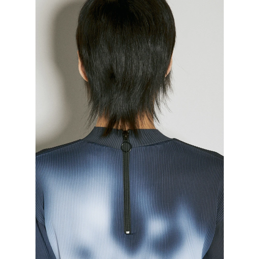 Eytys Stoere Geplooide Longsleeve Top Blue Dames