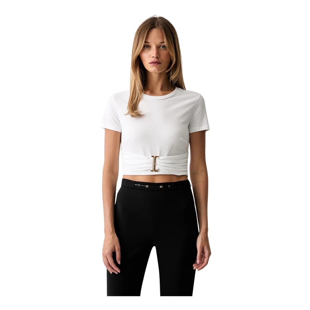 Elisabetta Franchi Donna Bianco Top, S, New,