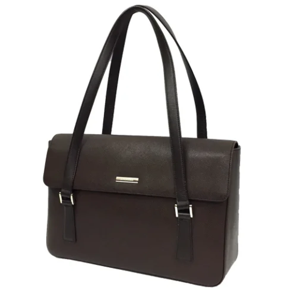 Burberry Vintage Pre-owned Fabric shoulder-bags Brown Dames
