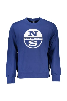 Blå Crew Neck Logo Sweatshirt