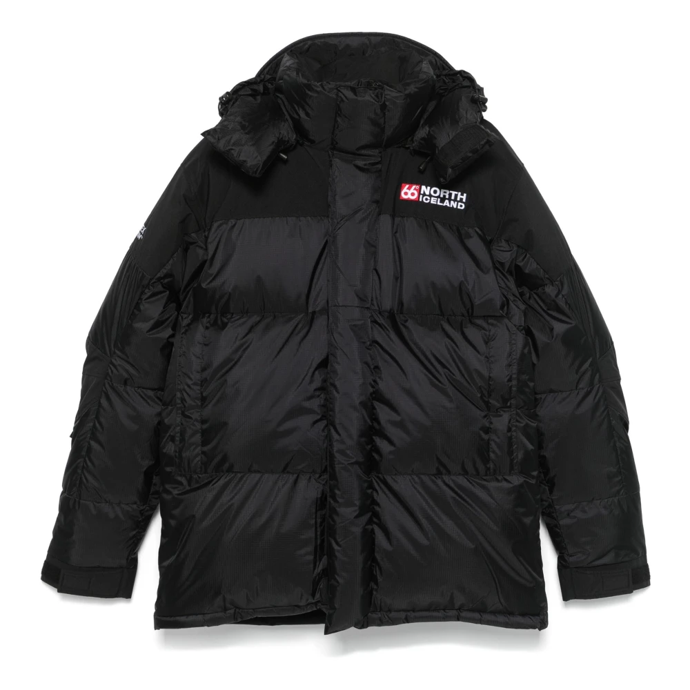 66 North Luxe Donsjack met Gore-Tex Black Heren