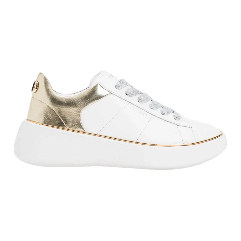 Twinset Witte leren sneakers voor vrouwen Dames Schoenen