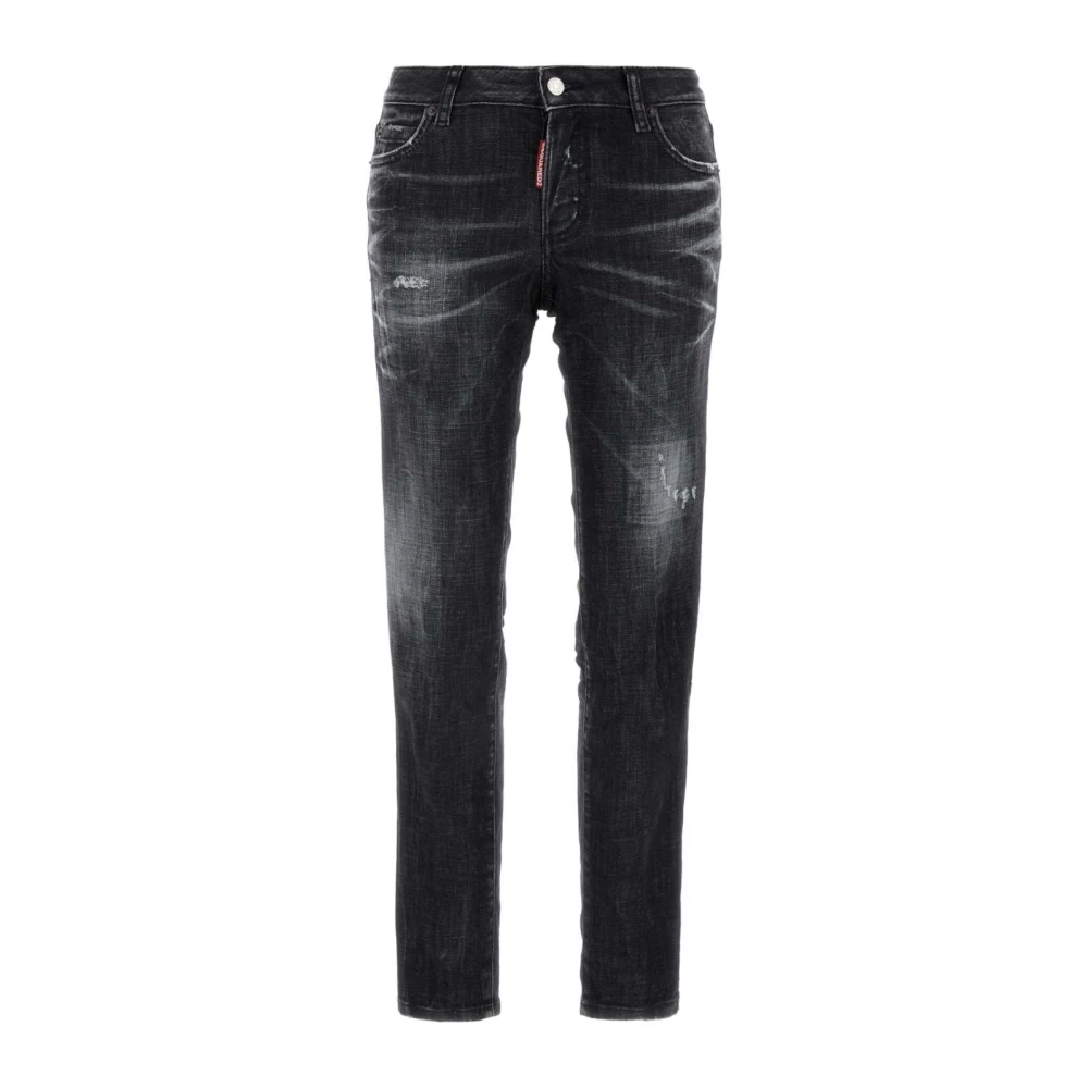 Dsquared2 Zwarte stretch denim Jennifer jeans Black Dames