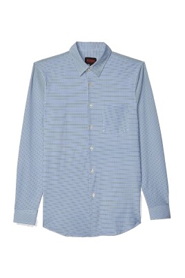 chemise-ml-stretch-bleue