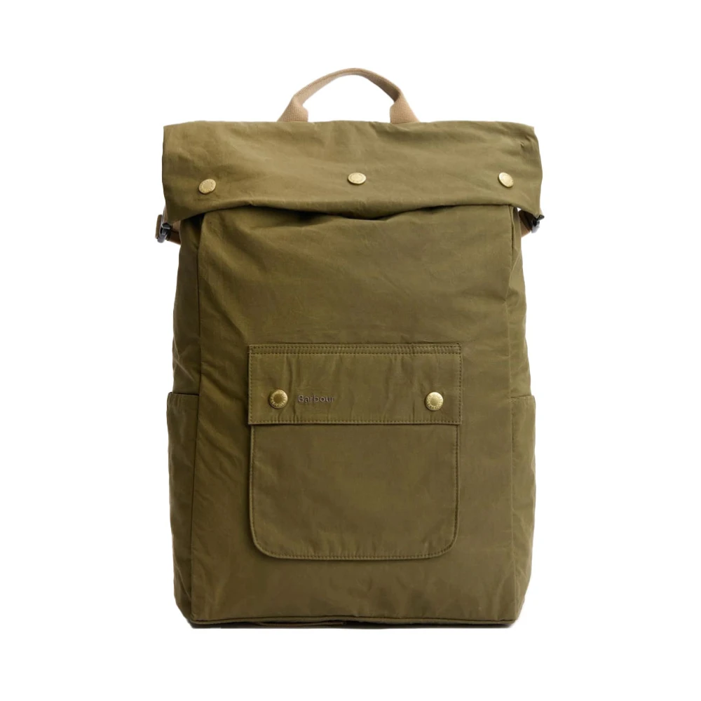 Barbour, Väska, Dam, ONE Size, Bomull, Vikbar Ryggsäck Grön Bomull Svamp Rengör