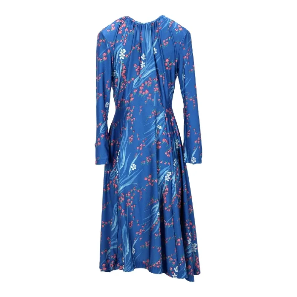 Balenciaga Vintage Pre-owned Polyester dresses Blue Dames