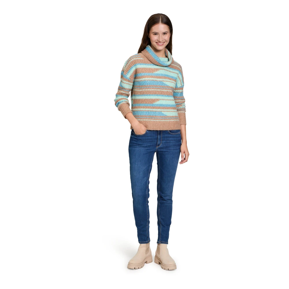 Betty & Co Gebreide trui met structuur Multicolor Dames