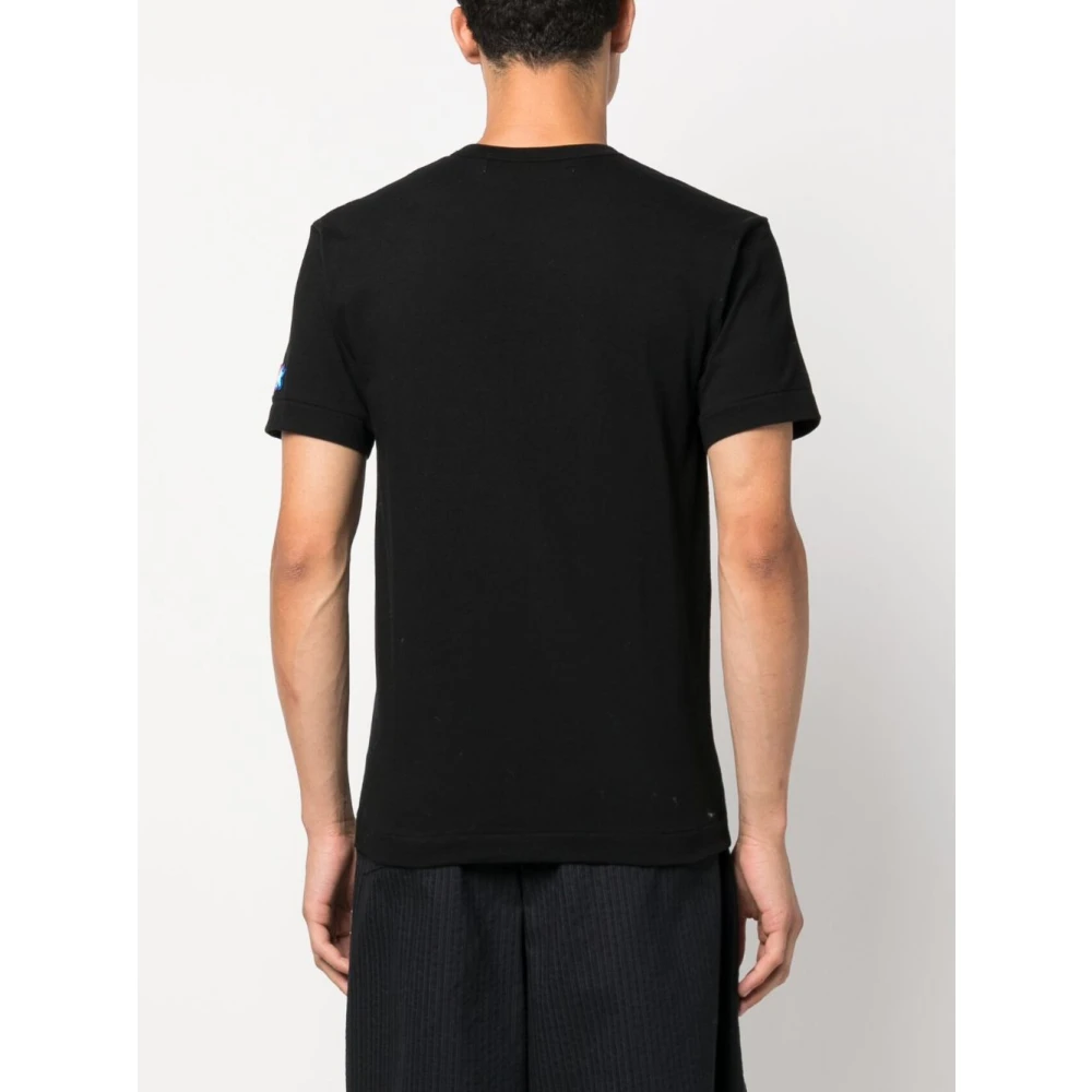 Comme des Garçons Play Zwarte Pixel Logo T-shirt Black Heren
