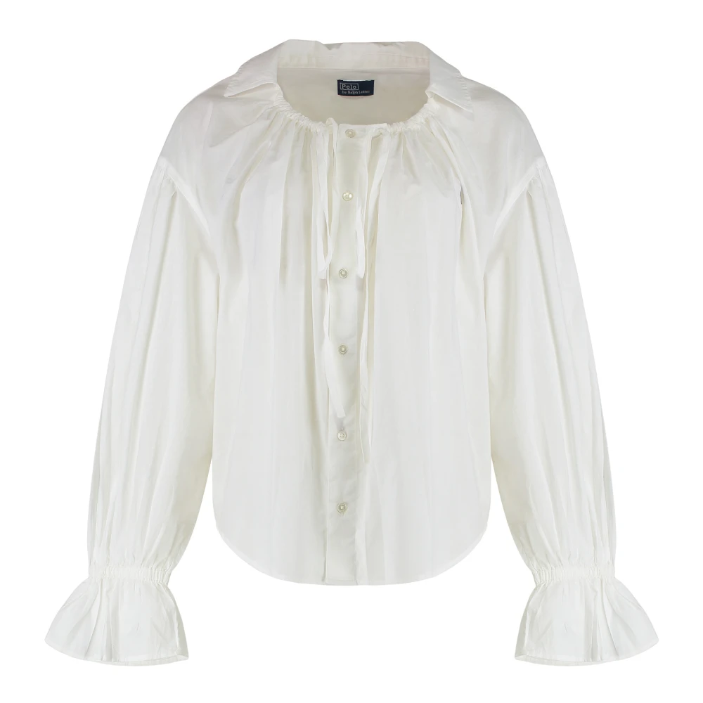 Polo Ralph Lauren Women's White Cotton Blouse