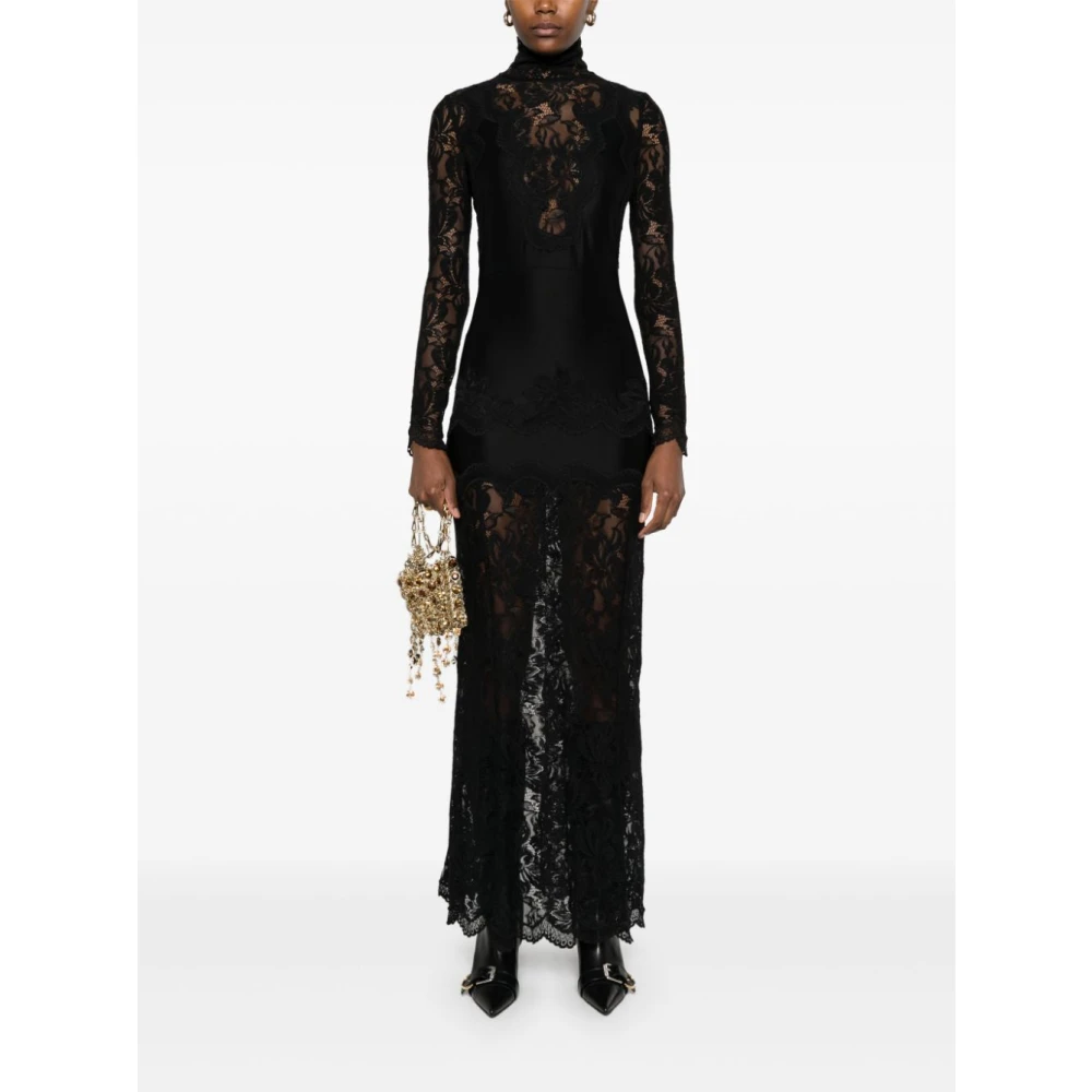 Paco Rabanne Elegante Nero Jurk voor Vrouwen Black Dames