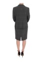 gray-checkered-cotton-blazer-dress-set-suit