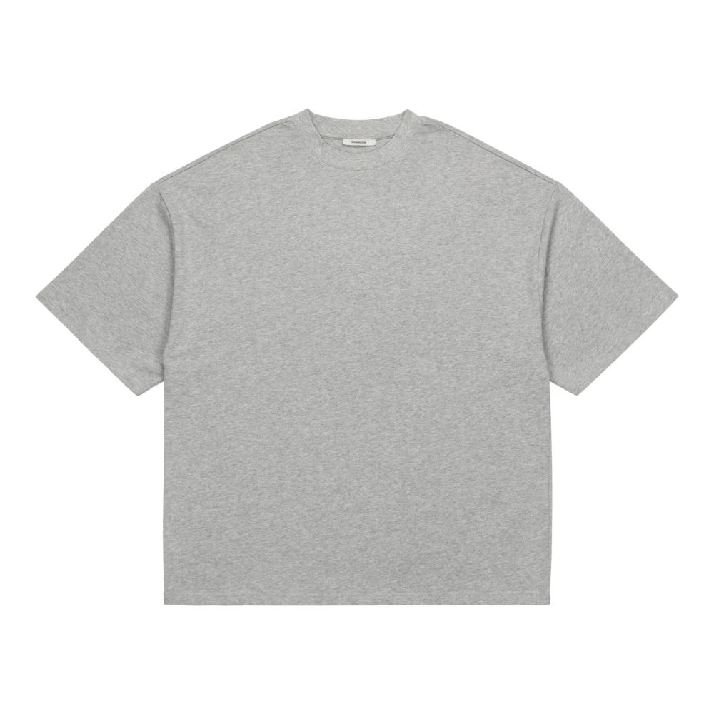 Entire Studios Mannelijk Grijs Tops Heren, M, Katoen, Heavy Boxy Tee