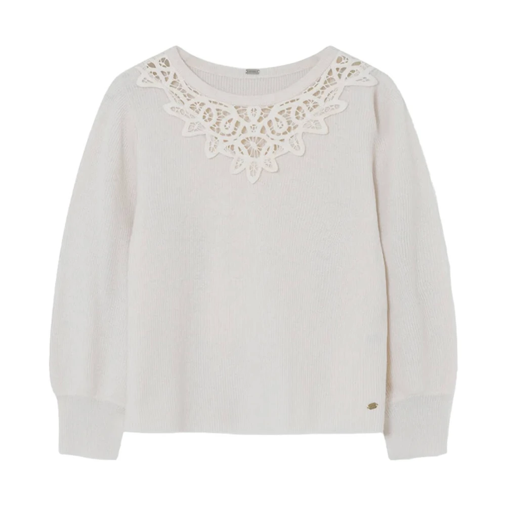Gustav Gebreide Pullover Indy White Dames