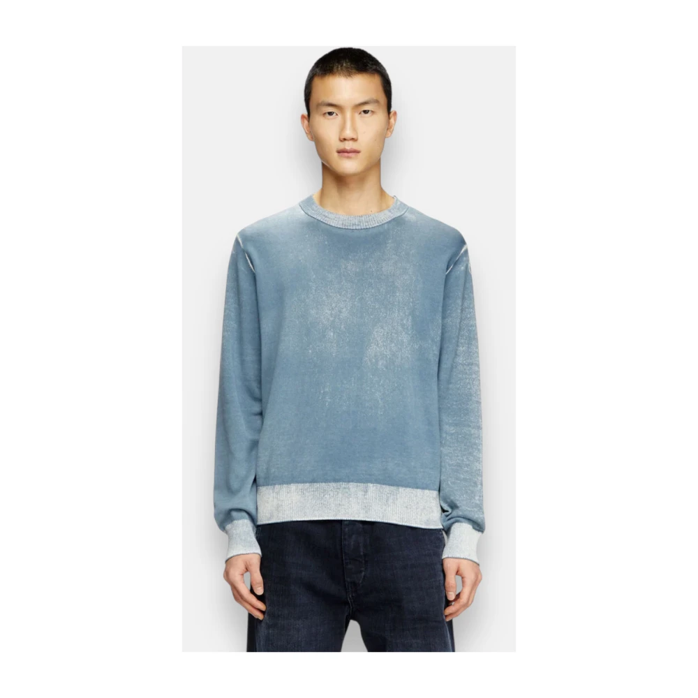 Diesel Blauwe Gradiënt K-Larence-B Trui Blue Heren