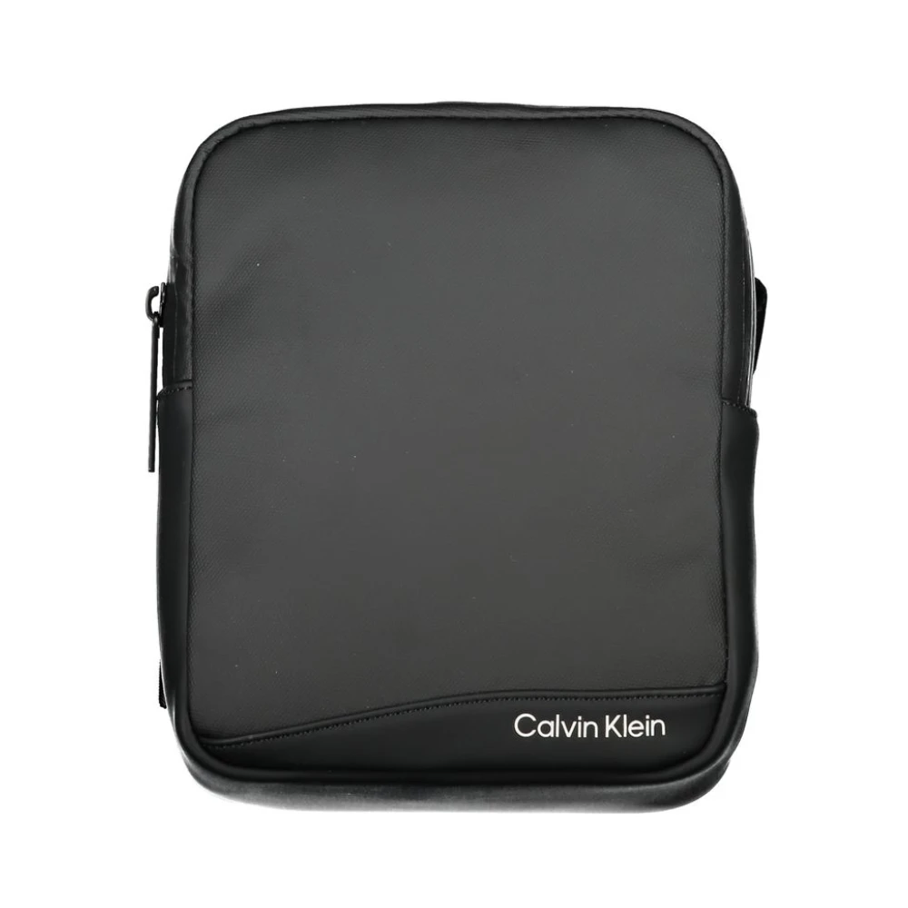 Calvin Klein Men's Black Messenger Bags, One Size, Polyester Shoulder Bag
