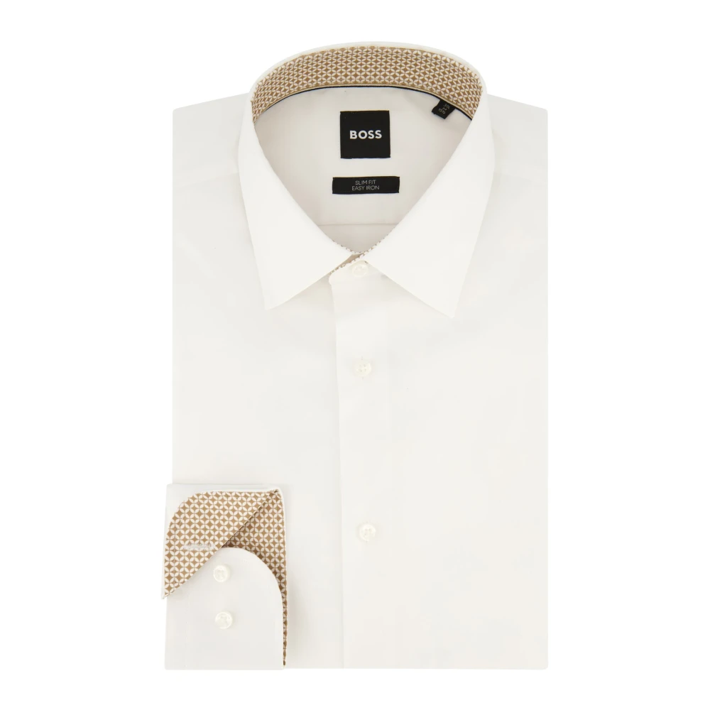 Hugo Boss Wit Slim Fit Zakelijk Overhemd White Heren