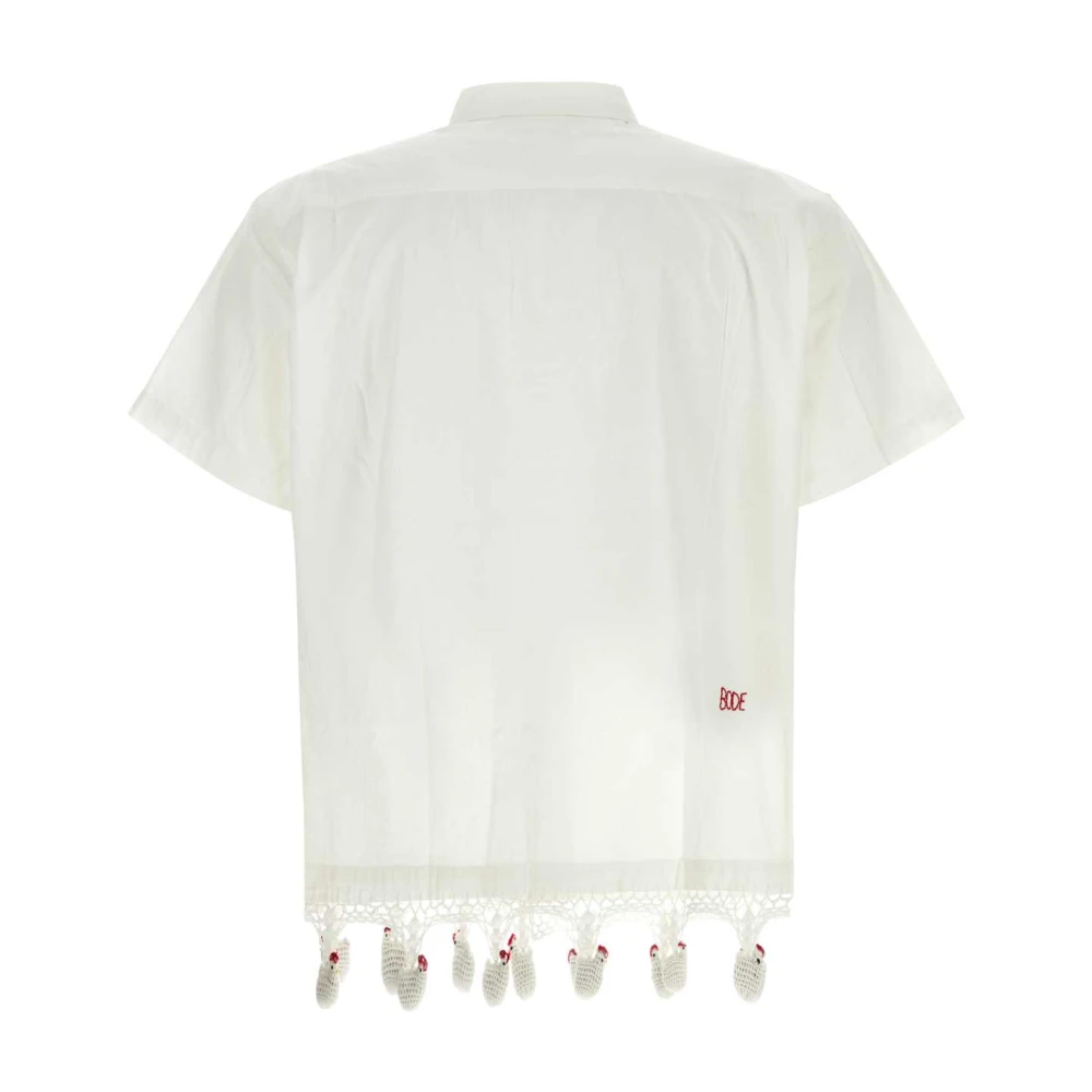 Oversize Weiße Baumwoll-Chick-Shirt EH6349