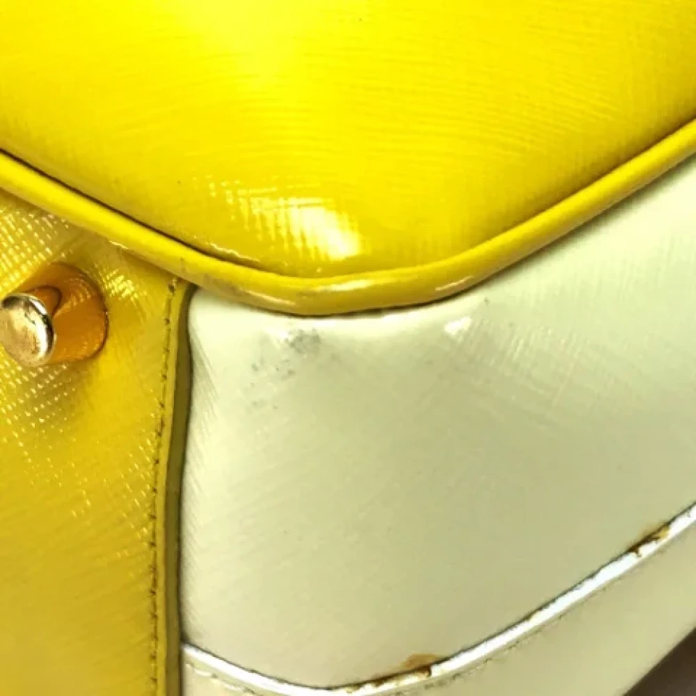 Prada Vintage Pre-owned Leather prada-bags Yellow Dames