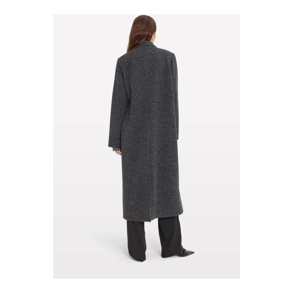 Envii Geruite Kate Jas Elegante Jas Gray Dames