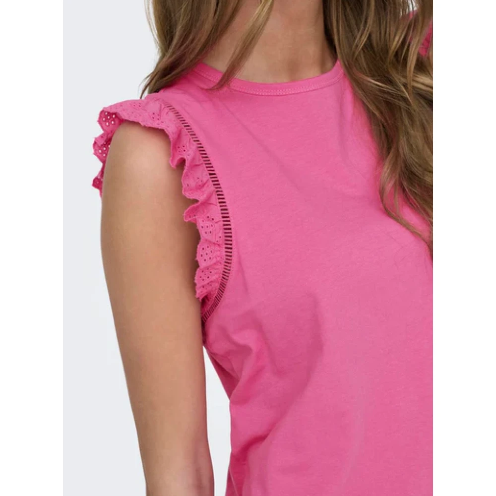 Only Mouwloze Top Pink Dames